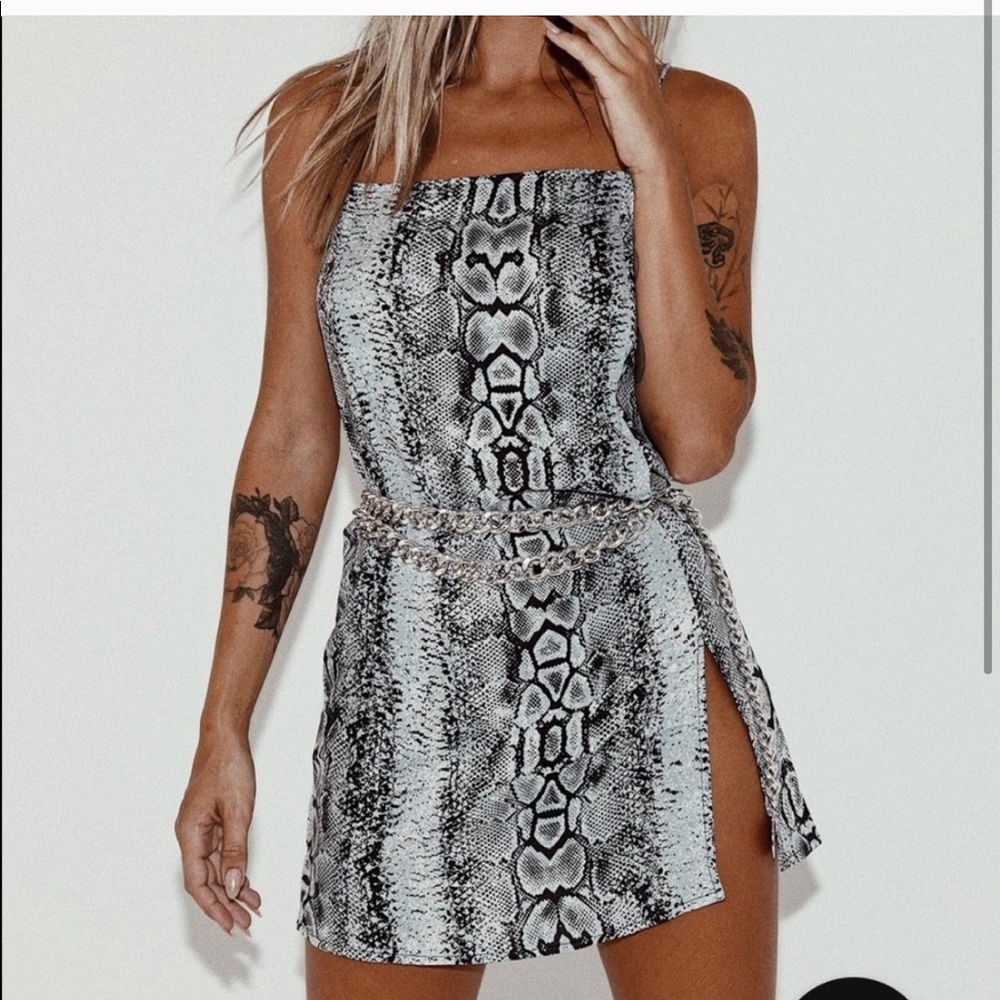 Princess Polly snakeskin mini dress size S